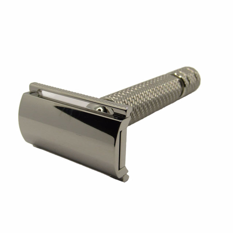 Wolfman Stainless Steel Safety Razor (WR2-SB Head, WRH2 Handle 90mm) -  (Pre-Owned)