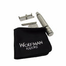 Wolfman Stainless Steel Safety Razor (WR2-SB Head, WRH2 Handle 90mm) - (Pre-Owned) Safety Razor Murphy & McNeil Pre-Owned Shaving 